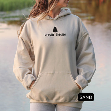 Christmas Tree Rockin Round Hoodie for Men